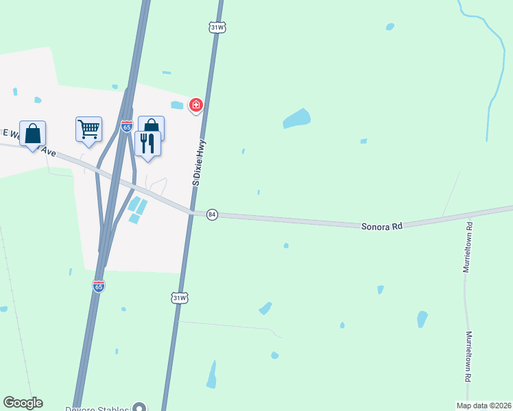 map of restaurants, bars, coffee shops, grocery stores, and more near 8548-9322 Sonora Road in Sonora