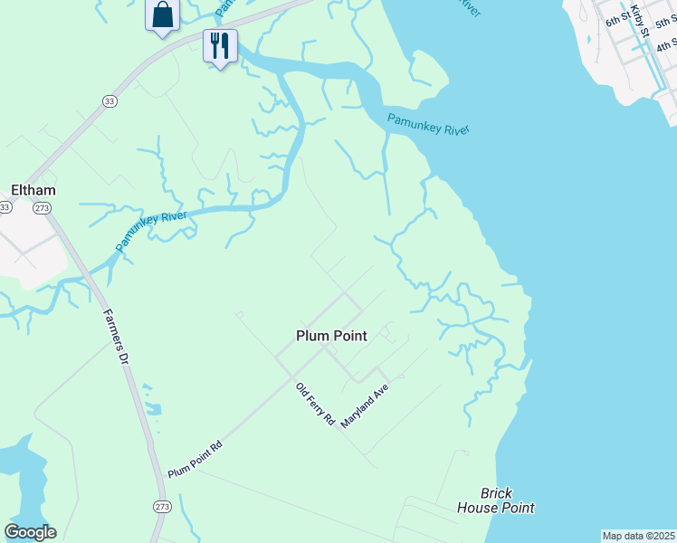 map of restaurants, bars, coffee shops, grocery stores, and more near 8032 Vermont Road in West Point