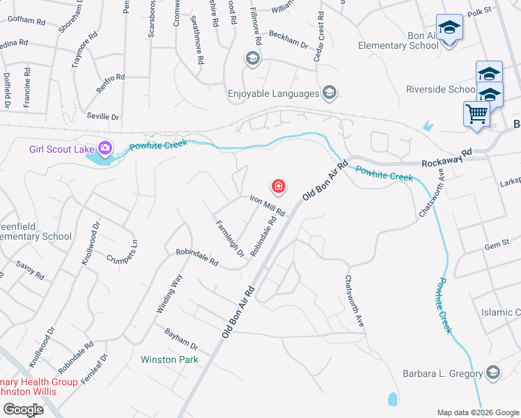 map of restaurants, bars, coffee shops, grocery stores, and more near 1925 Hollingsworth Drive in Richmond