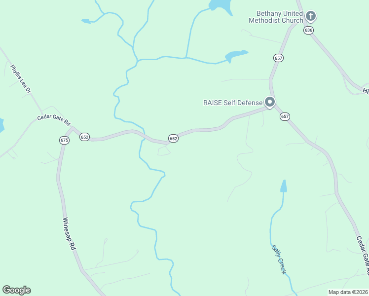 map of restaurants, bars, coffee shops, grocery stores, and more near 1319 Cedar Gate Road in Monroe