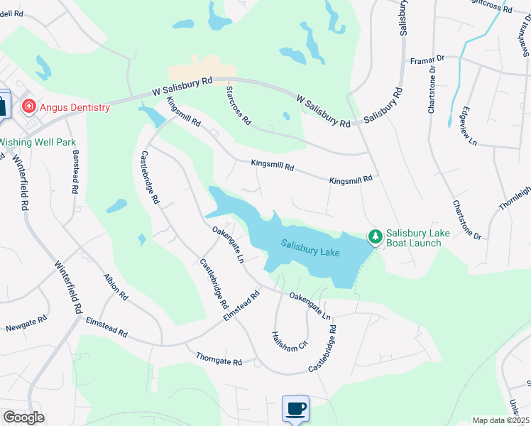 map of restaurants, bars, coffee shops, grocery stores, and more near 2300 Cranborne Road in Midlothian