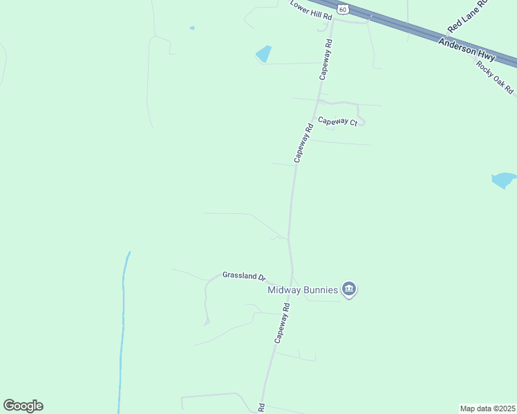 map of restaurants, bars, coffee shops, grocery stores, and more near 1835 Capeway Road in Powhatan