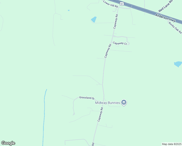 map of restaurants, bars, coffee shops, grocery stores, and more near 1835 Capeway Road in Powhatan