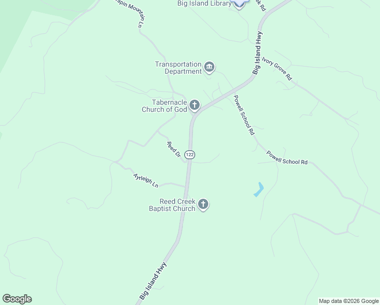 map of restaurants, bars, coffee shops, grocery stores, and more near 1000 Reed Drive in Big Island