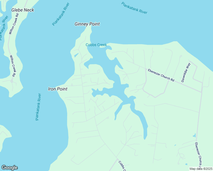 map of restaurants, bars, coffee shops, grocery stores, and more near 88 Hudgins Point Lane in Cobbs Creek