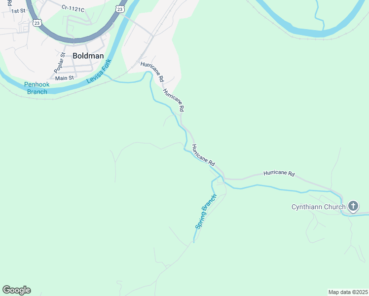 map of restaurants, bars, coffee shops, grocery stores, and more near 1 Hunts Branch in Pikeville