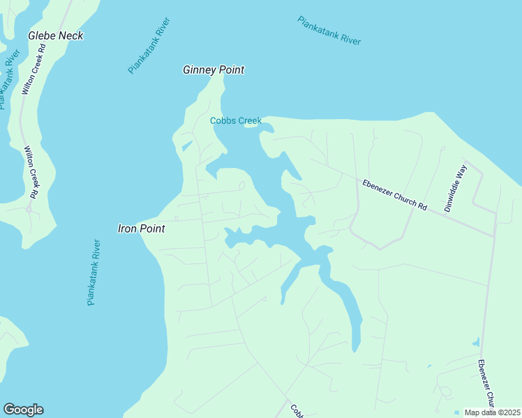 map of restaurants, bars, coffee shops, grocery stores, and more near 71 Hudgins Point Lane in Cobbs Creek