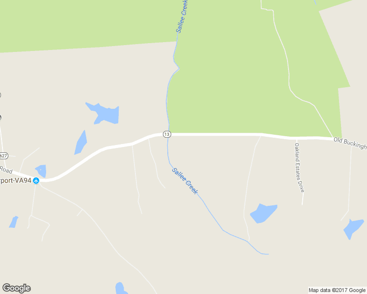 map of restaurants, bars, coffee shops, grocery stores, and more near 4905 Old Buckingham Road in Powhatan