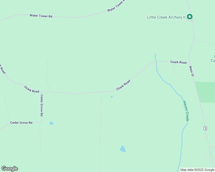 map of restaurants, bars, coffee shops, grocery stores, and more near Ozark Road in Eddyville