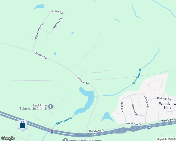 map of restaurants, bars, coffee shops, grocery stores, and more near 3480 Meadow Road in Sandston