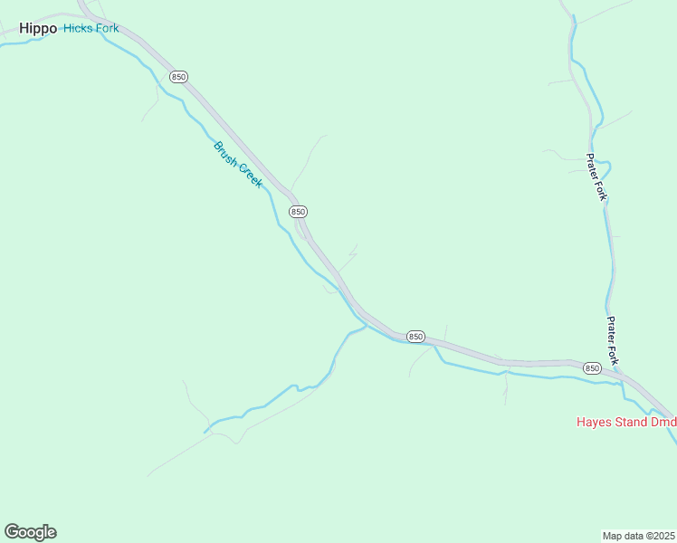 map of restaurants, bars, coffee shops, grocery stores, and more near 6333 Kentucky 850 in Hueysville