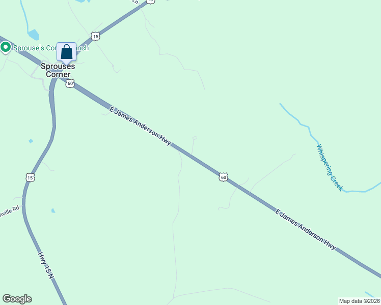map of restaurants, bars, coffee shops, grocery stores, and more near East James Anderson Highway in Dillwyn