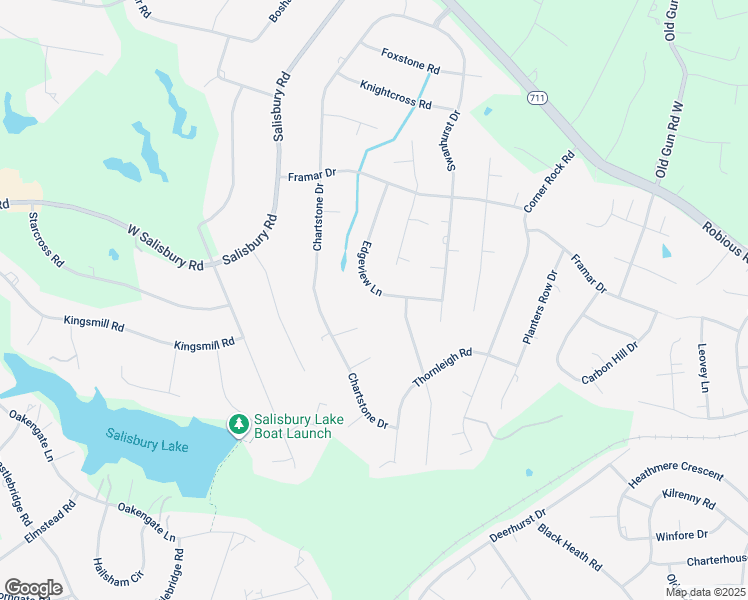 map of restaurants, bars, coffee shops, grocery stores, and more near 2308 Edgeview Lane in Midlothian