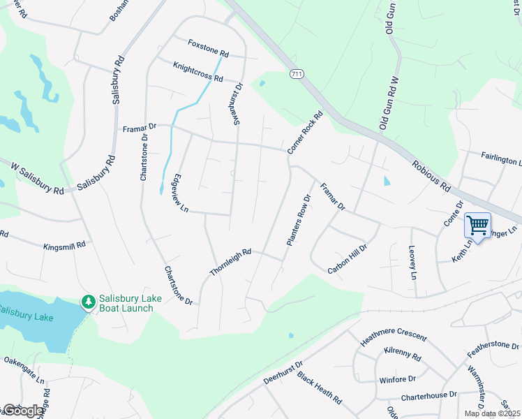 map of restaurants, bars, coffee shops, grocery stores, and more near 2329 Olde Queen Terrace in Midlothian