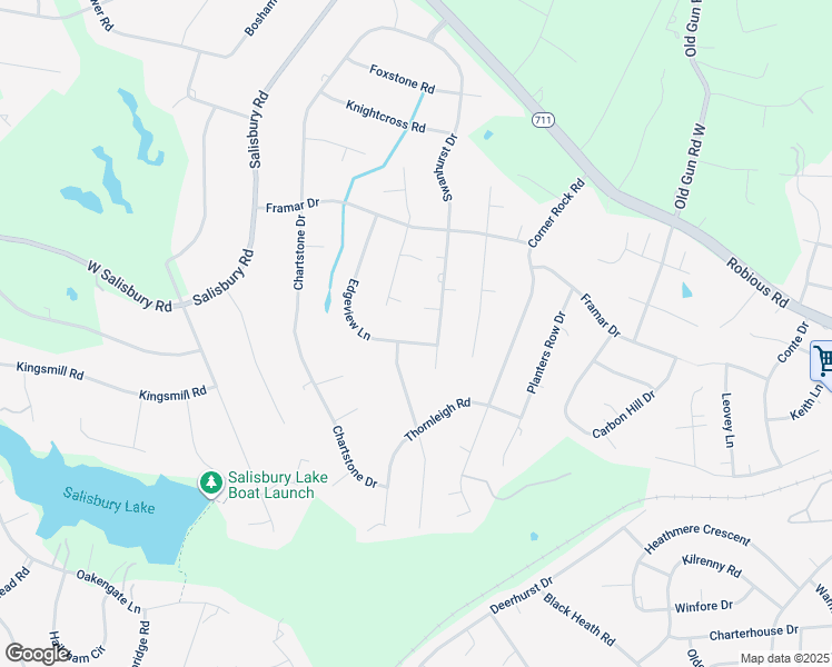 map of restaurants, bars, coffee shops, grocery stores, and more near 2211 Edgeview Lane in Midlothian