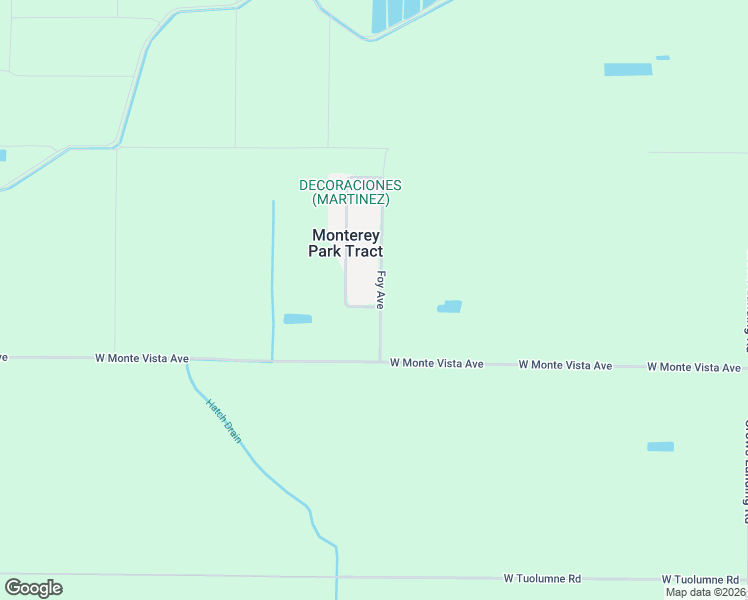 map of restaurants, bars, coffee shops, grocery stores, and more near 7831 Foy Avenue in Ceres
