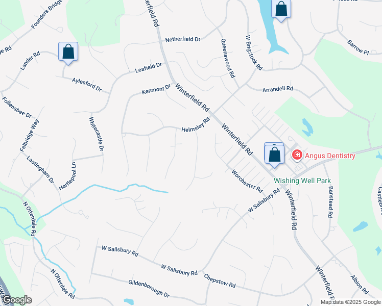 map of restaurants, bars, coffee shops, grocery stores, and more near 2500 Rochester Court in Midlothian