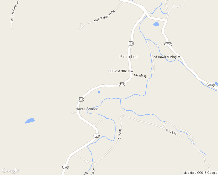 map of restaurants, bars, coffee shops, grocery stores, and more near Woody Lane in Printer