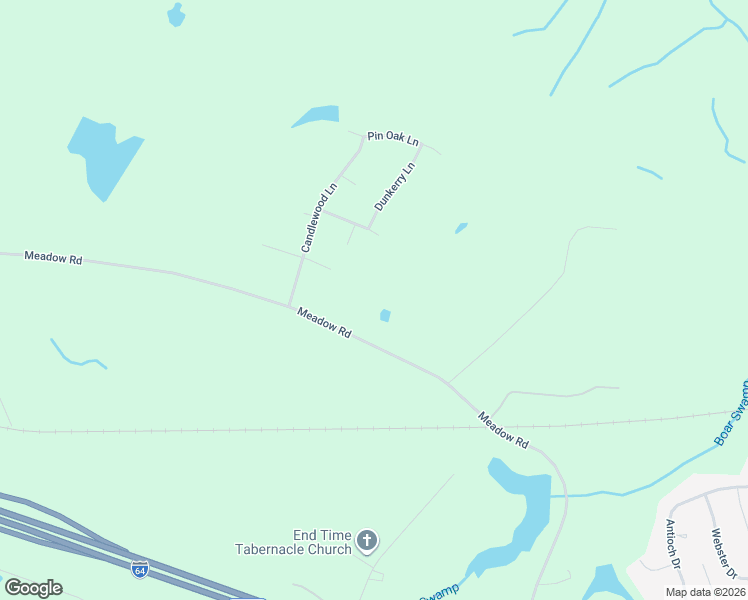 map of restaurants, bars, coffee shops, grocery stores, and more near 3318 Meadow Road in Sandston