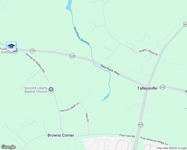 map of restaurants, bars, coffee shops, grocery stores, and more near 7081 Harrison Bluff Lane in Quinton