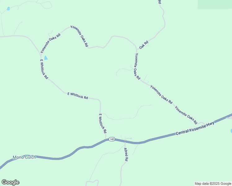 map of restaurants, bars, coffee shops, grocery stores, and more near 5058 East Whitlock Road in Mariposa