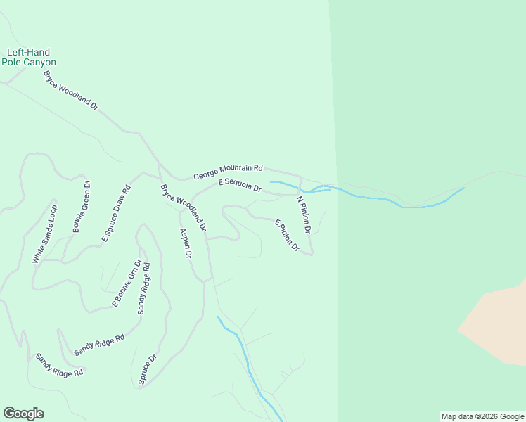 map of restaurants, bars, coffee shops, grocery stores, and more near Meadow View Road in Kanab