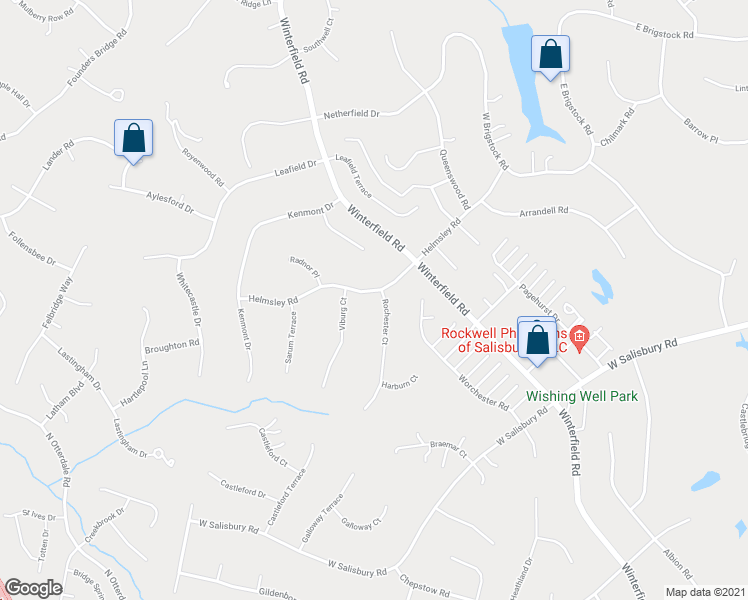 map of restaurants, bars, coffee shops, grocery stores, and more near 2530 Rochester Court in Midlothian