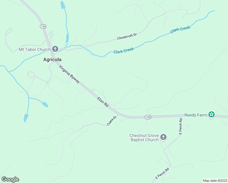 map of restaurants, bars, coffee shops, grocery stores, and more near 3546 Elon Road in Monroe