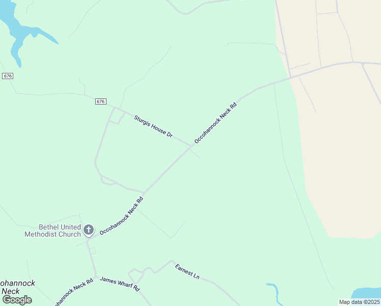 map of restaurants, bars, coffee shops, grocery stores, and more near 6702 Occohannock Neck Road in Exmore