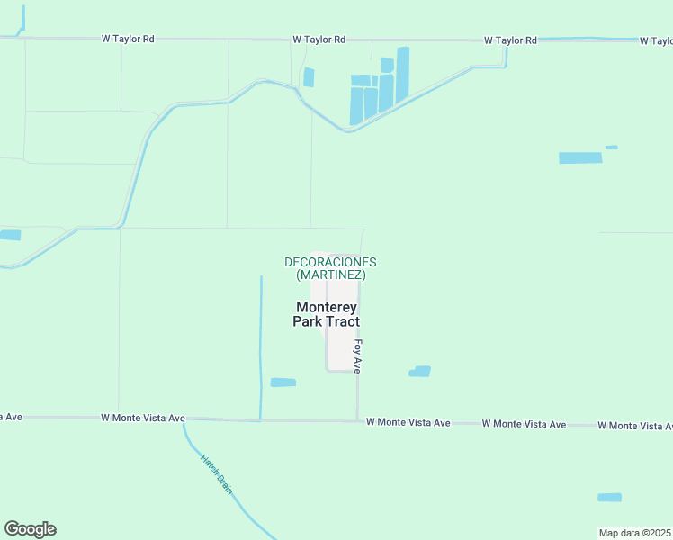map of restaurants, bars, coffee shops, grocery stores, and more near 7607 Foy Avenue in Ceres