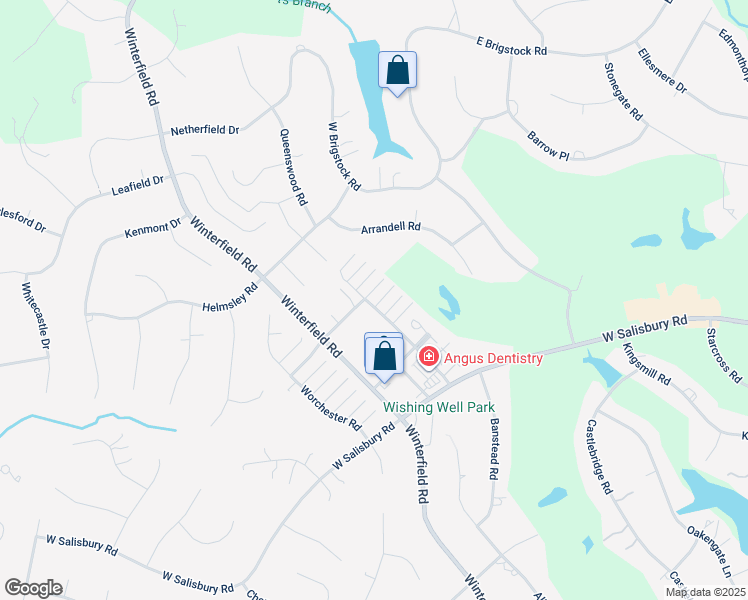 map of restaurants, bars, coffee shops, grocery stores, and more near 13911 Turnberry Court in Midlothian