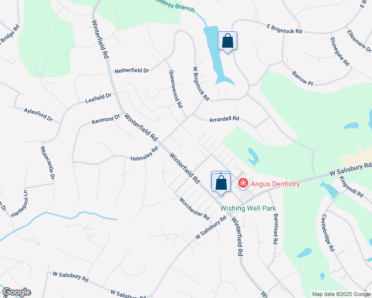 map of restaurants, bars, coffee shops, grocery stores, and more near 2601 Autumnfield Road in Midlothian