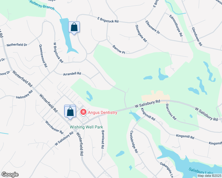 map of restaurants, bars, coffee shops, grocery stores, and more near 2530 Kentford Road in Midlothian