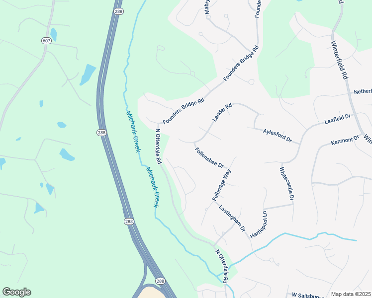 map of restaurants, bars, coffee shops, grocery stores, and more near 14607 Lander Rd in Midlothian