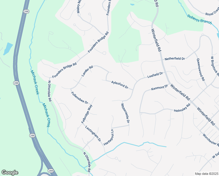 map of restaurants, bars, coffee shops, grocery stores, and more near 2818 Aylesford Drive in Midlothian