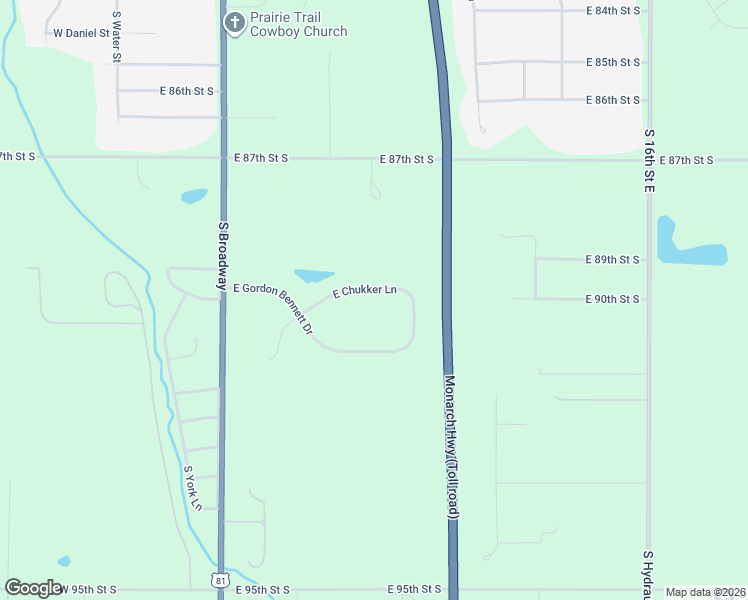 map of restaurants, bars, coffee shops, grocery stores, and more near 727 East Chukker Lane in Haysville