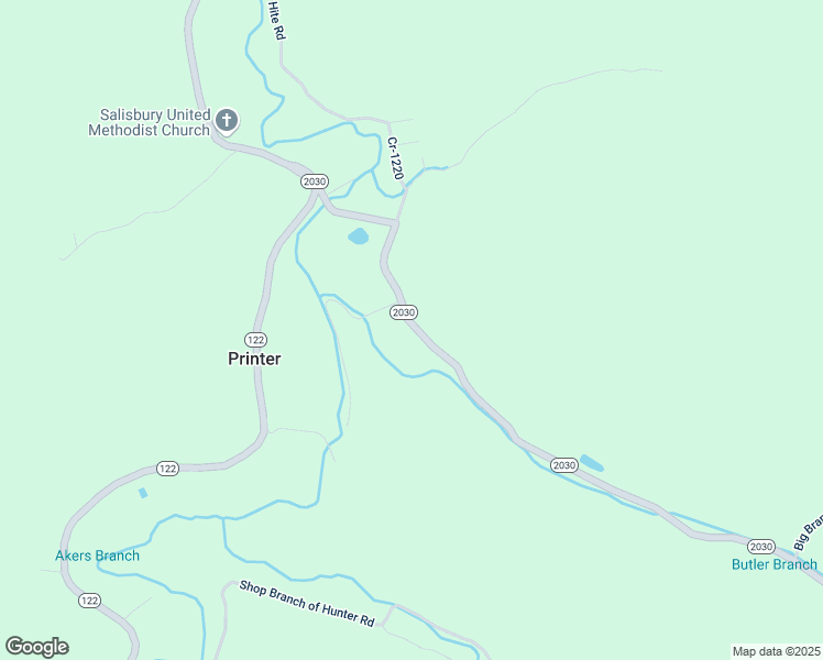 map of restaurants, bars, coffee shops, grocery stores, and more near 2163-2167 State Highway 2030 in Printer