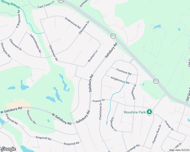 map of restaurants, bars, coffee shops, grocery stores, and more near 2711 Salisbury Road in Midlothian
