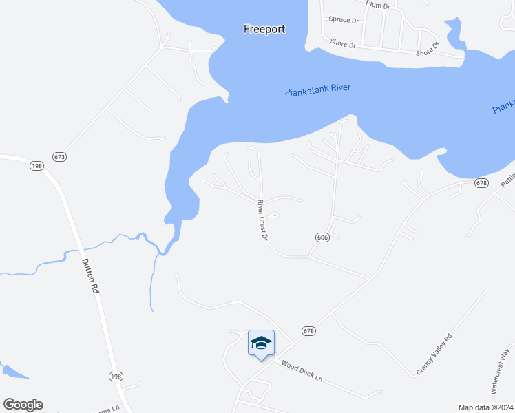 map of restaurants, bars, coffee shops, grocery stores, and more near 11694 River Crest Drive in Gloucester