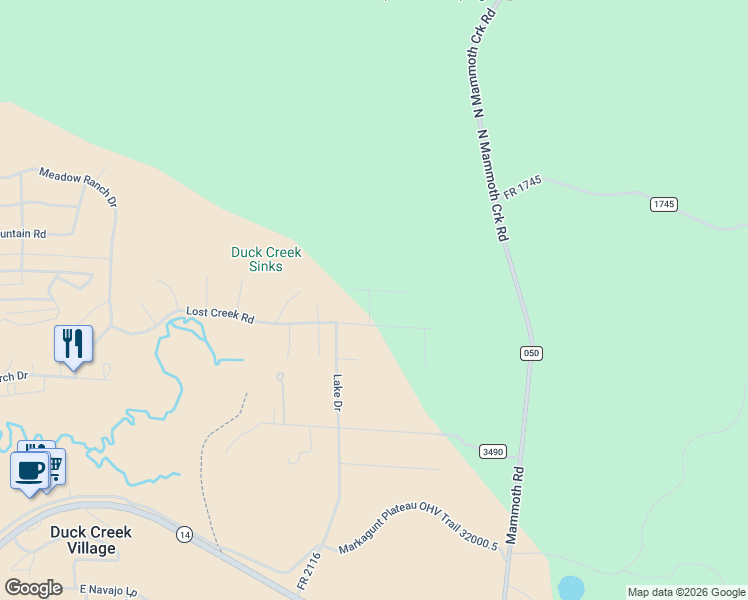 map of restaurants, bars, coffee shops, grocery stores, and more near Chipmunk Blvd in Kane