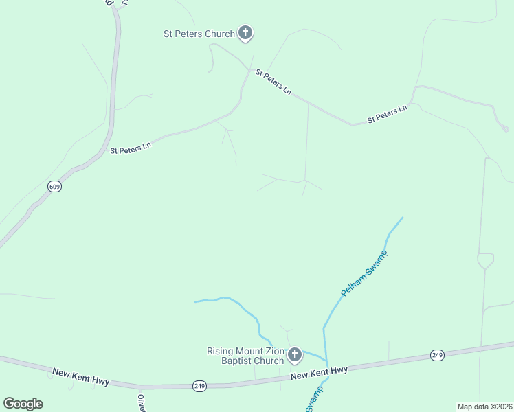 map of restaurants, bars, coffee shops, grocery stores, and more near 8605 Historical Path Road in New Kent