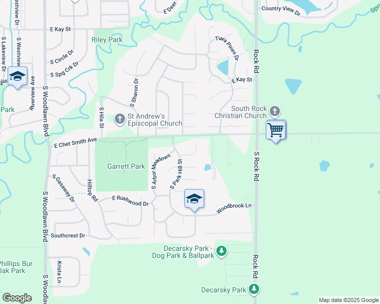 map of restaurants, bars, coffee shops, grocery stores, and more near 1412 Box Elder Court in Derby