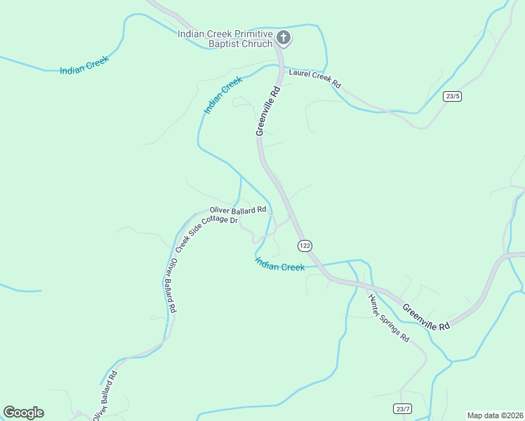 map of restaurants, bars, coffee shops, grocery stores, and more near 227 Oliver Ballard Road in Lindside