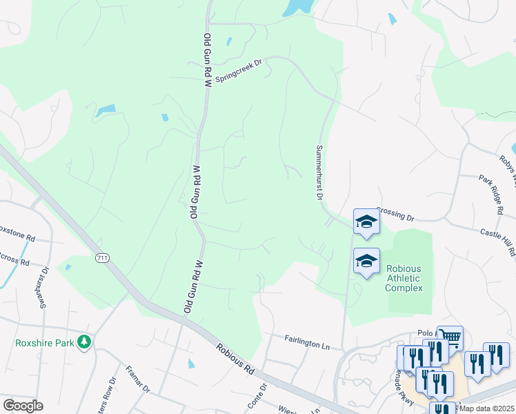 map of restaurants, bars, coffee shops, grocery stores, and more near 11902 Reeds Bluff Lane in Midlothian