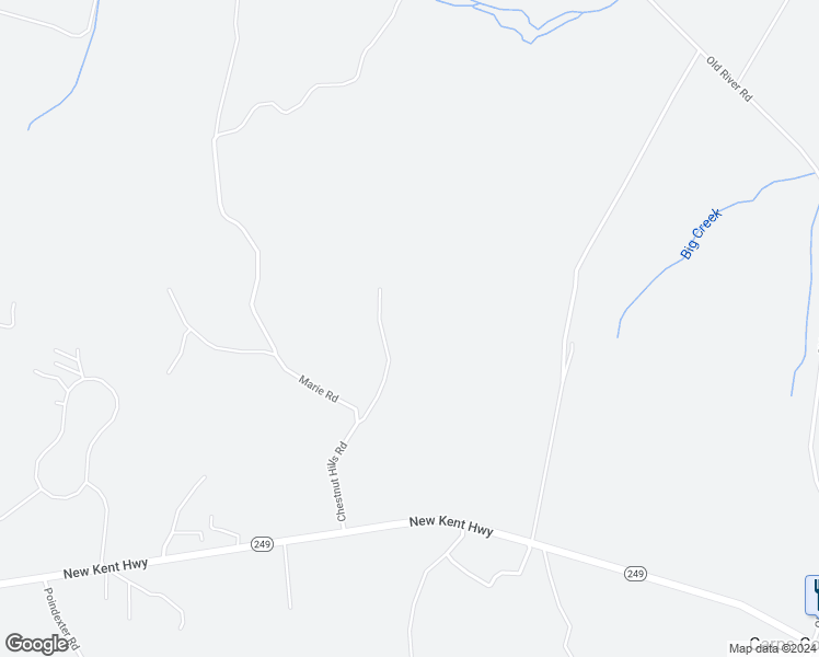 map of restaurants, bars, coffee shops, grocery stores, and more near 8653 Chestnut Hills Road in New Kent