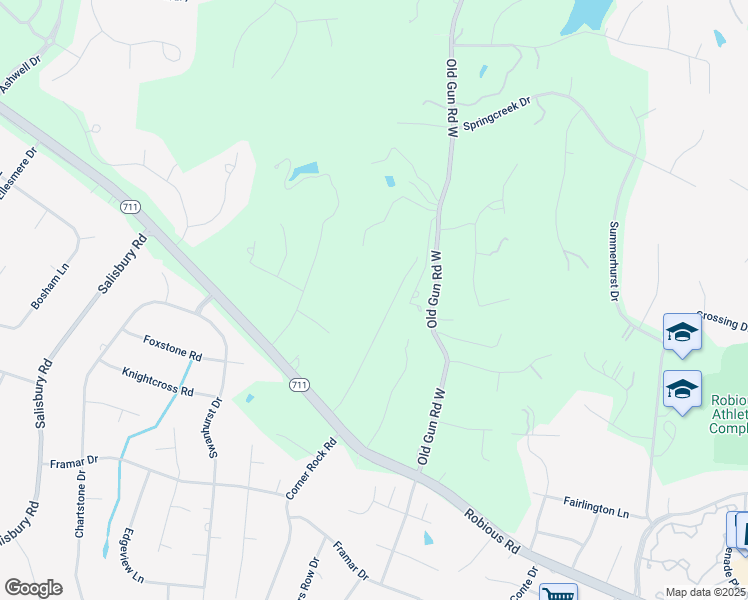 map of restaurants, bars, coffee shops, grocery stores, and more near 2812 London Park Road in Midlothian