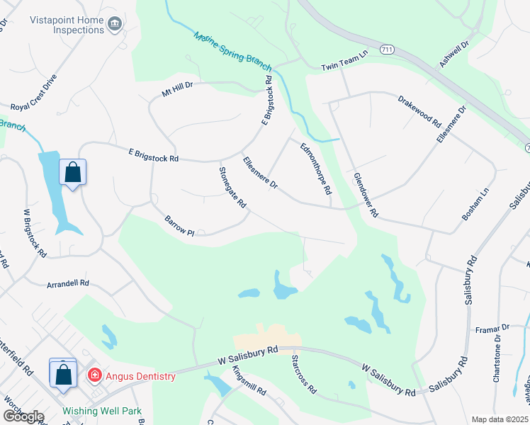 map of restaurants, bars, coffee shops, grocery stores, and more near 13530 Stonegate Road in Midlothian