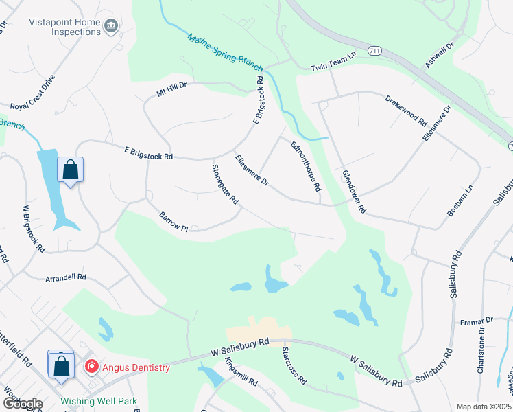 map of restaurants, bars, coffee shops, grocery stores, and more near 13530 Stonegate Road in Midlothian