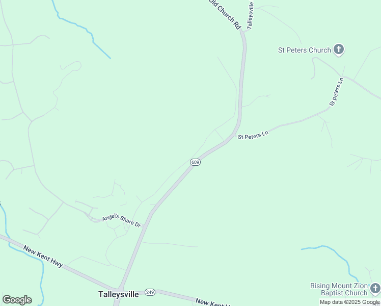 map of restaurants, bars, coffee shops, grocery stores, and more near 9066 Terroir Lane in New Kent