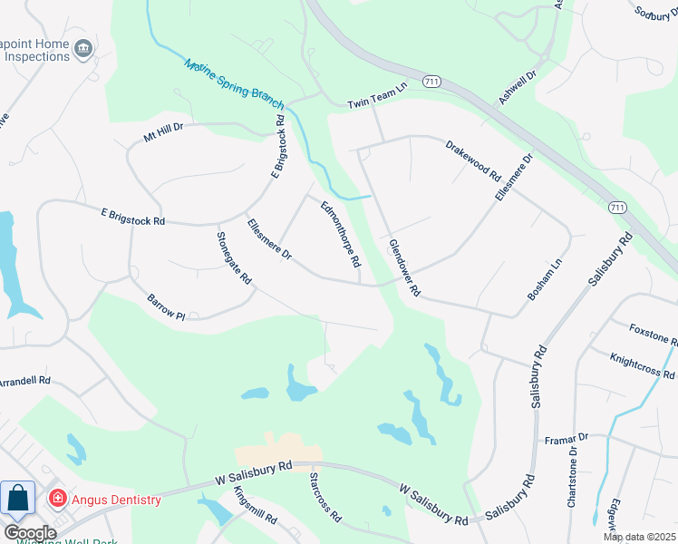 map of restaurants, bars, coffee shops, grocery stores, and more near 2760 Ellesmere Drive in Midlothian